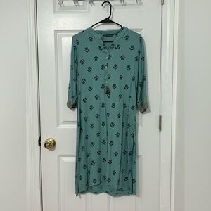 Avaasa kurta dress top in teal